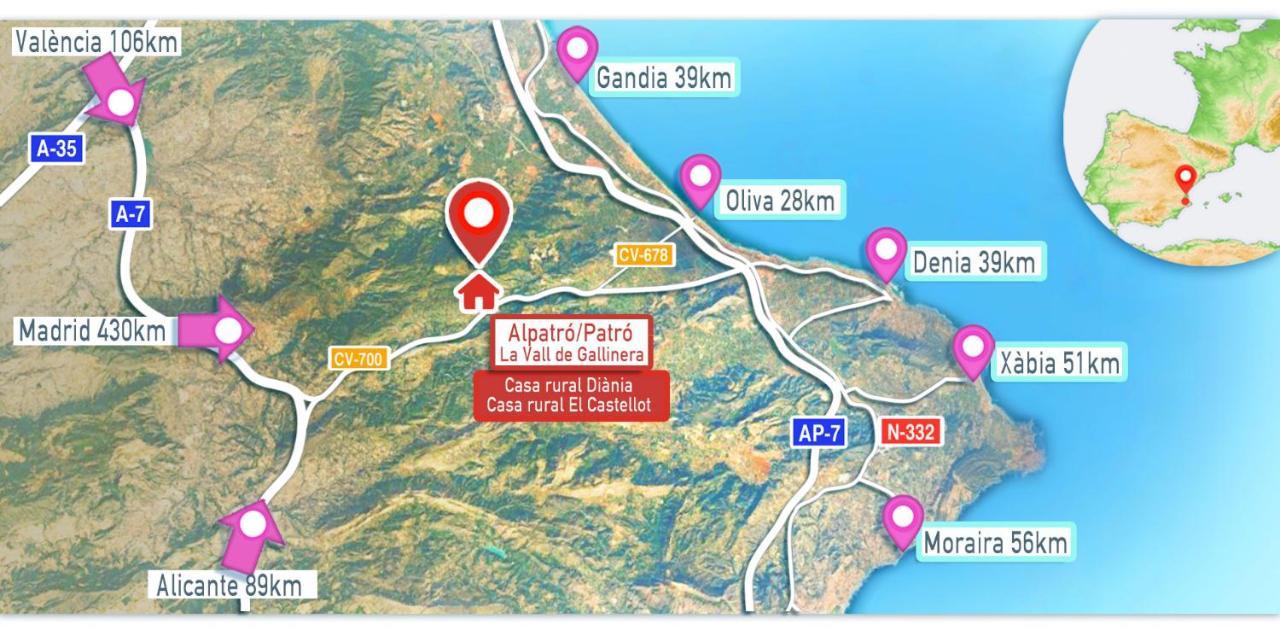 Buhardilla Rustica En La Vall De Gallinera Apart otel Patró Dış mekan fotoğraf